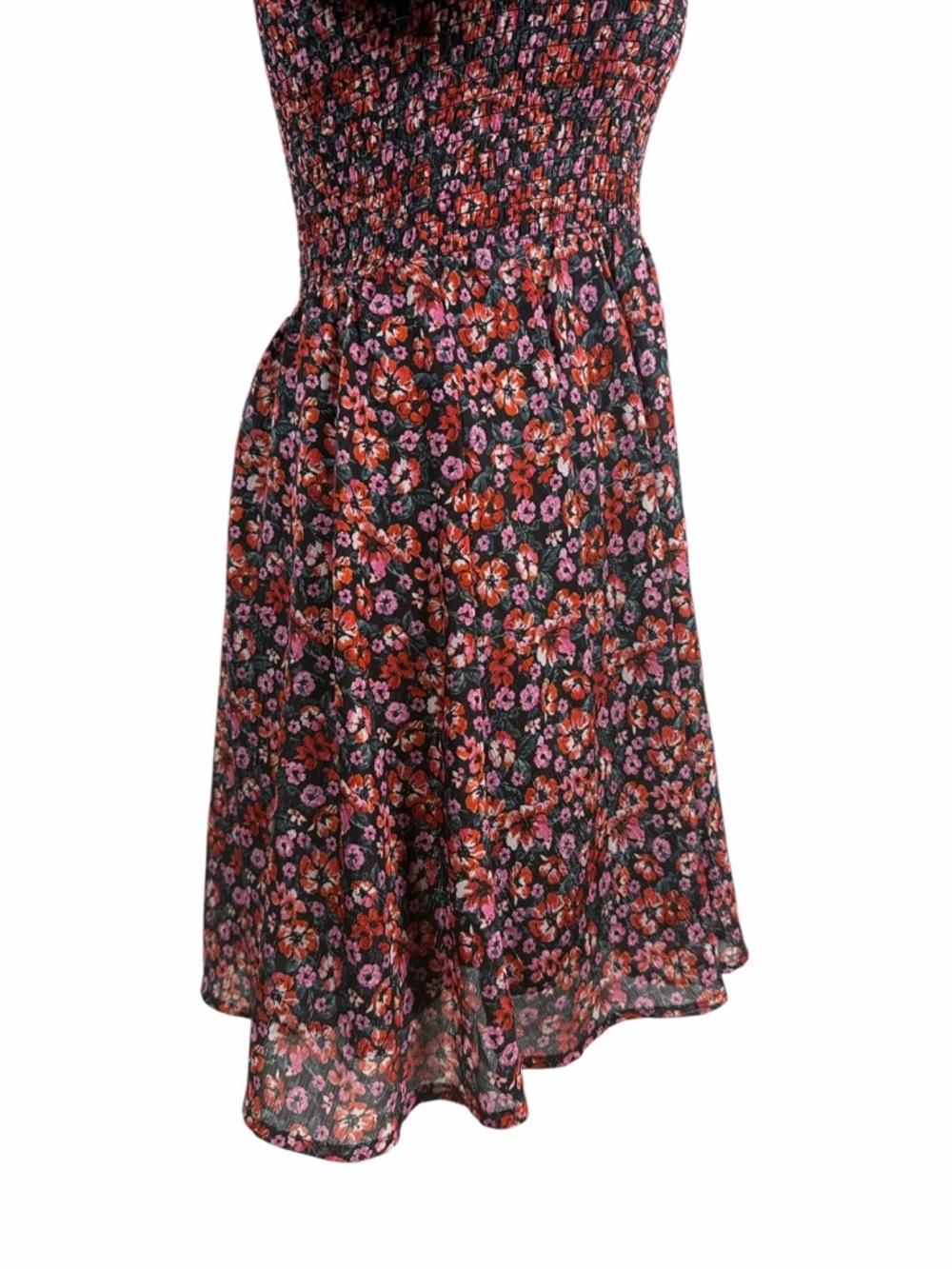 mi ami Floral Tunic Dress, Square Neck, Long Sleeves, Size M, Boho Vibes - Picture 4 of 11